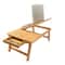 Mind Reader 21.2" Adjustable Bamboo Lap Desk Breakfast Table with Foldable Legs